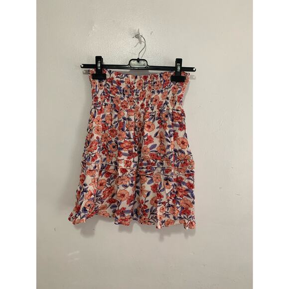 Kendall & Kylie Pink Floral Flowy Mini Skirt S NWT - Picture 1 of 6